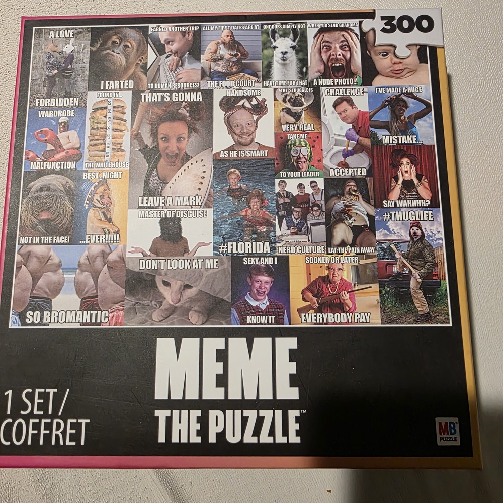 Hasbro Meme Puzzle - Vibrant Multicolor 300-Piece